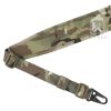 KRYDEX 2 Point / 1 Point Tactical Rifle Slingster Removable 2.25" Padded Combat Modular Shooting Hunting Rifle Camo Strap