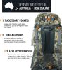 Hunting Backpacks for Men,Internal Frame Hunting Pack with Rifle Holder,40L/80L + Extendable Capacity for Bow Rifle Gun