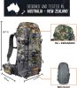 Hunting Backpacks for Men,Internal Frame Hunting Pack with Rifle Holder,40L/80L + Extendable Capacity for Bow Rifle Gun