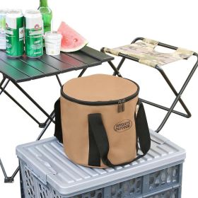Multifunctional Portable Dutch Oven Canvas Storage Pouch Storage Bags Cooking Utensils Organizer for Outdoor Activities BBQ (Color: S)