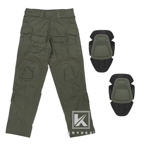 KRYDEX Tactical G3 Combat Pants CP Style BDU Uniform Trousers With Knee Pads For Hunting Outdoor Hiking Men Clothes