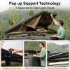 Explorer Rooftop Tent Hardshell with Luggage Racks&Replaceable Netting Rain Curtains, Truck Bed Tent for Camping, Pop Up Roof Top Tents for Truck Jeep