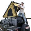 Explorer Rooftop Tent Hardshell with Luggage Racks&Replaceable Netting Rain Curtains, Truck Bed Tent for Camping, Pop Up Roof Top Tents for Truck Jeep