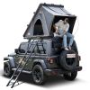 Explorer Rooftop Tent Hardshell with Luggage Racks&Replaceable Netting Rain Curtains, Truck Bed Tent for Camping, Pop Up Roof Top Tents for Truck Jeep