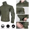 KRYDEX Ranger Green G3 Tactical BDU Combat Shirt For Hunting Outdoor CP Style Outdoor Camouflage Tops + Elbow Pads